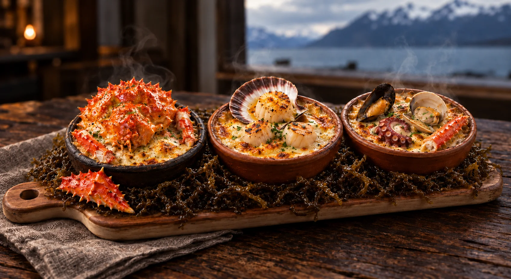 Strait seafood chupe trilogy
